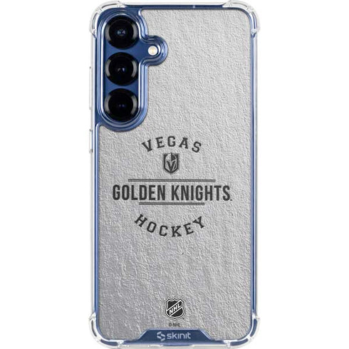 NHL Vegas Golden Knights Black Text Galaxy S25 Clear Case
